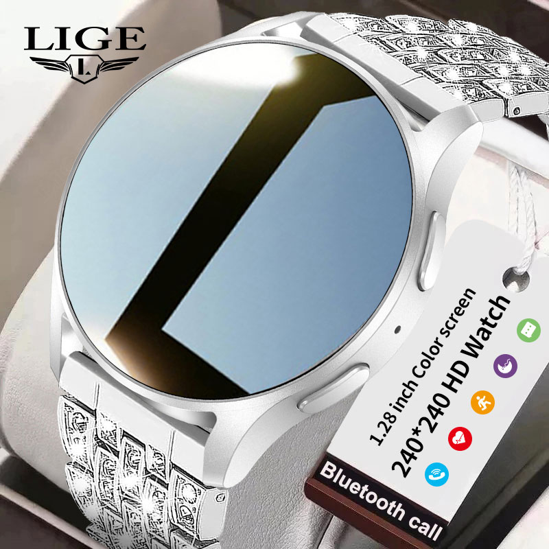 LIGE Reloj Intelligente Mujer ̾ ȭ Ʈġ, GPS Ʈ,   ýƮ, ޽ ˸,  Ʈ ġ